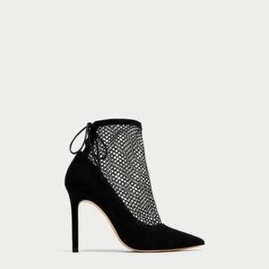 Zara High Heel Shoes With Mesh